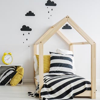 Kinderzimmer im skandinavischen Stil Inspiration für ein Babybett